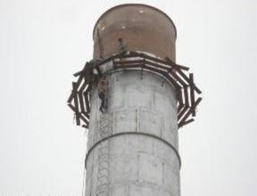 水泥烟囱倾斜维修产品大图 江苏三里港高空建筑防腐公司